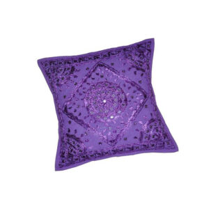Coussin mosaïque mauve