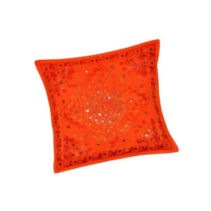 Coussin mosaïque orange