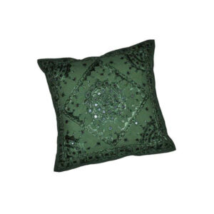 Coussin mosaïque vert